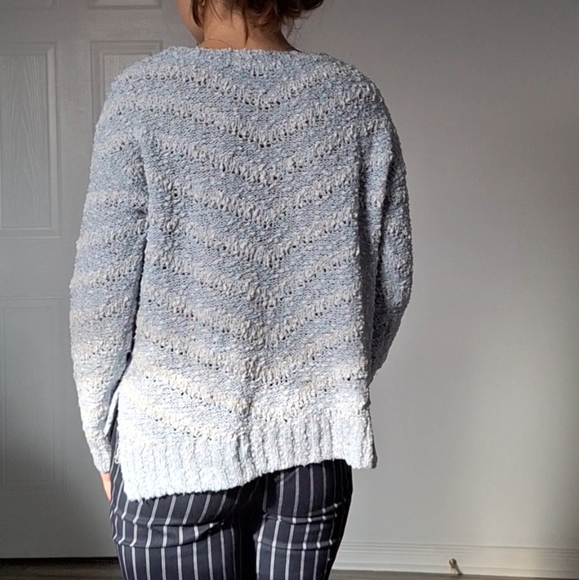 Blue and White Sweater - Picture 3 of 6
